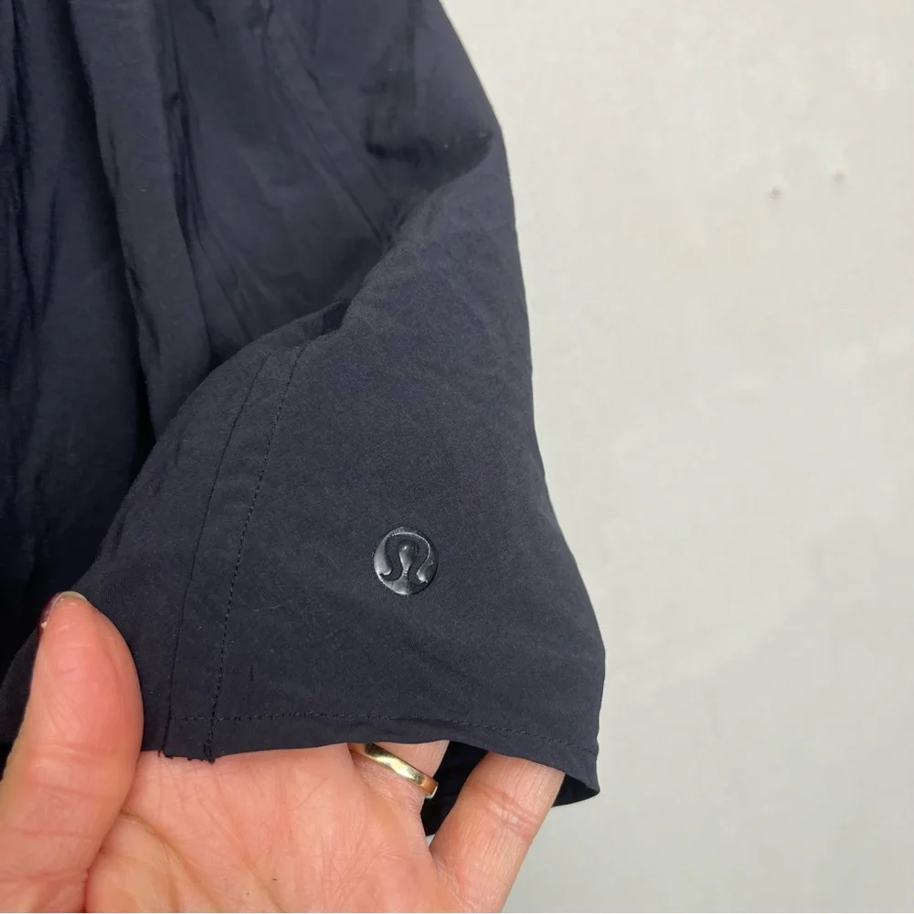 Lululemon‎ Black V Neck Draped Tank Size Small